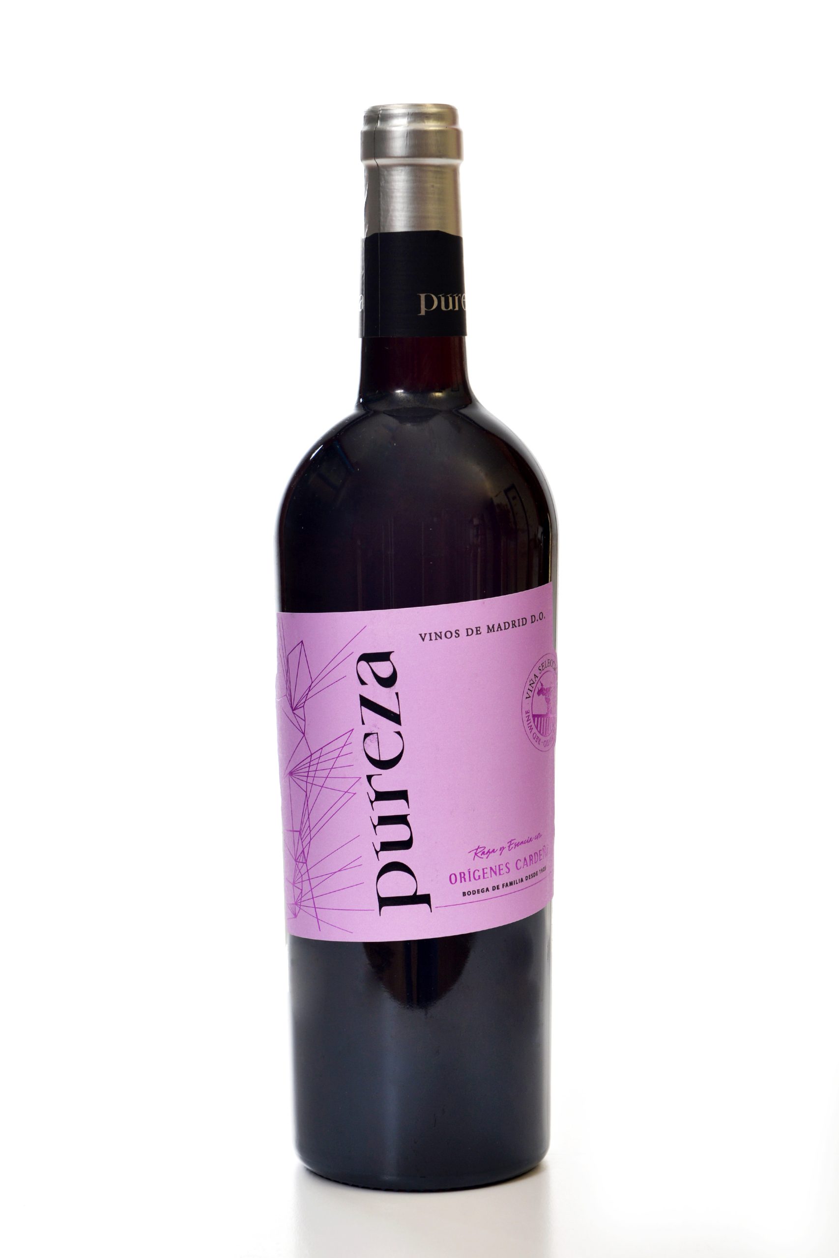 Botella vino Pureza dulce con DO Vino de Madrid