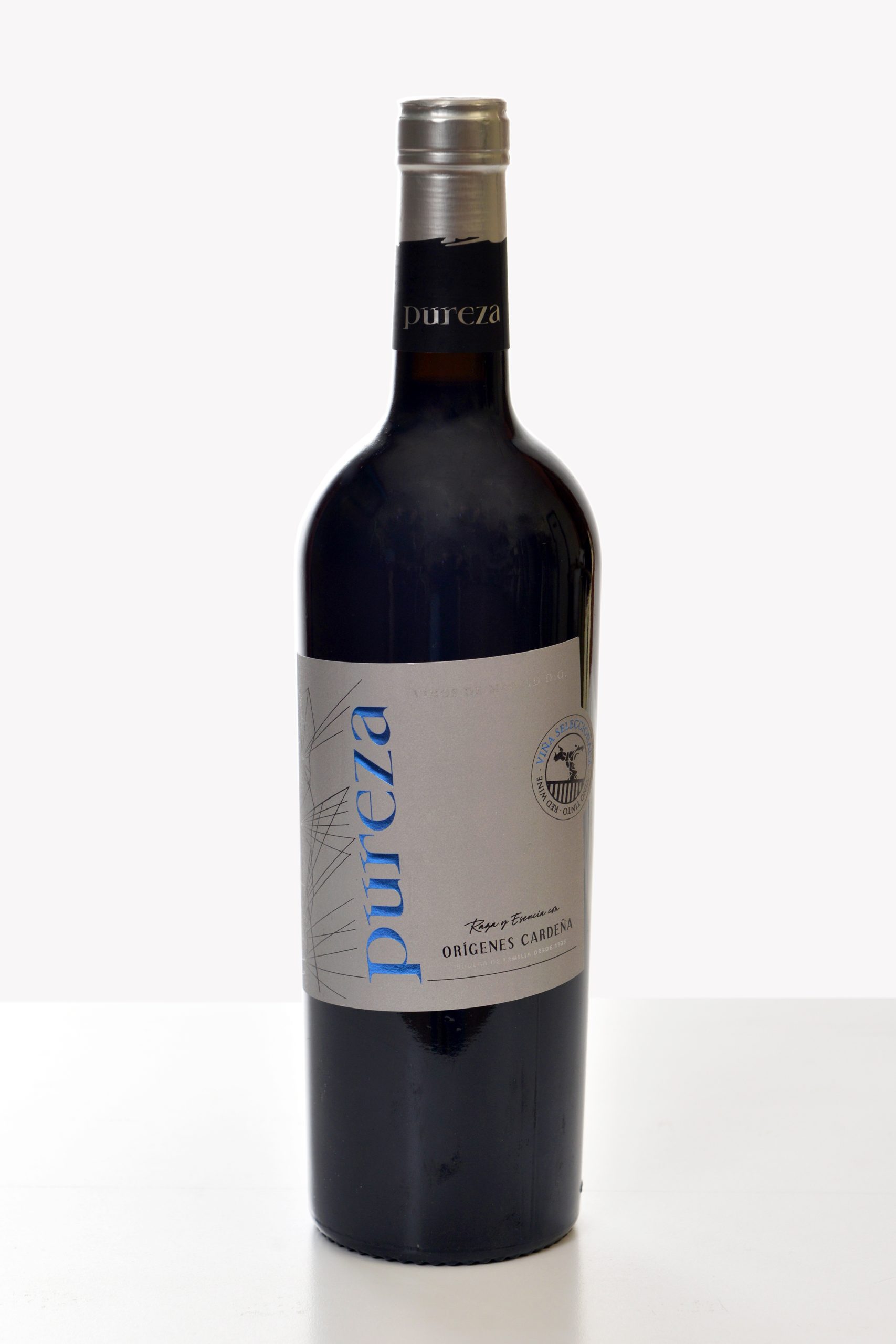 Botella vino Pureza Tinto Joven con DO Vino de Madrid